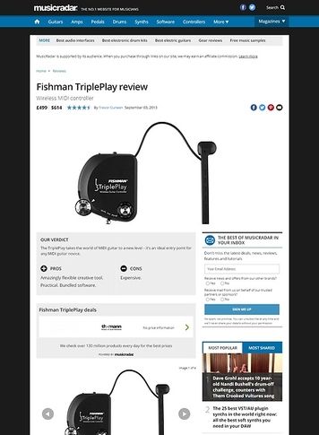 MusicRadar.com Fishman TriplePlay MusicRadar.com Fishman TriplePlay