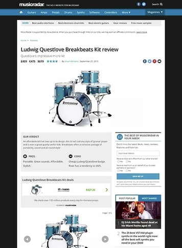 MusicRadar.com Ludwig Questlove Breakbeats Kit MusicRadar.com Ludwig Questlove Breakbeats Kit