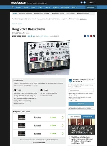 MusicRadar.com Korg Volca Bass MusicRadar.com Korg Volca Bass