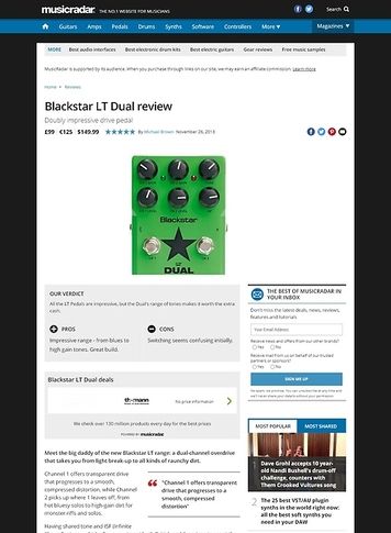 MusicRadar.com Blackstar LT Dual MusicRadar.com Blackstar LT Dual