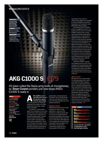 Future Music AKG C1000S Future Music AKG C1000S