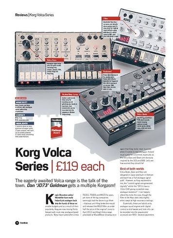 Future Music Korg Volca Series Future Music Korg Volca Series
