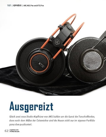 Professional Audio AKG K612 Pro und K712 Pro Professional Audio AKG K612 Pro und K712 Pro