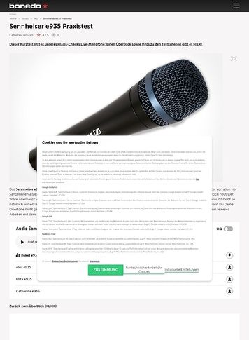 Bonedo.de Sennheiser e935 Bonedo.de Sennheiser e935