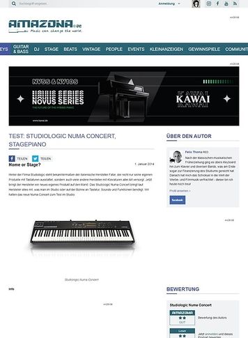 Amazona.de Test: Studiologic Numa Concert, Stagepiano Amazona.de Test: Studiologic Numa Concert, Stagepiano