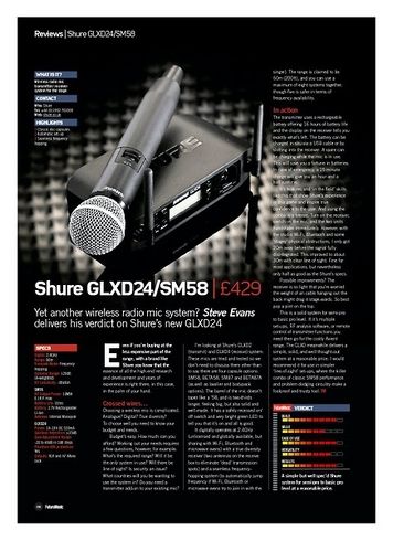 Future Music Shure GLXD24/SM58 Future Music Shure GLXD24/SM58