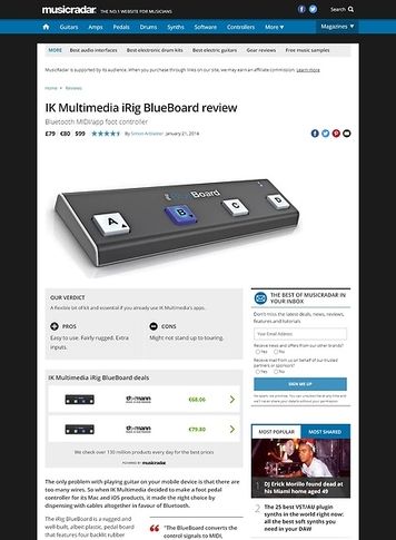 MusicRadar.com IK Multimedia iRig BlueBoard MusicRadar.com IK Multimedia iRig BlueBoard