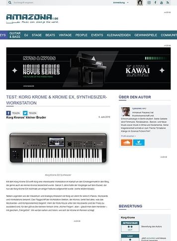 Amazona.de Korg Krome EX Amazona.de Korg Krome EX