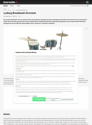 Bonedo.de Ludwig Breakbeats Drumset Test Bonedo.de Ludwig Breakbeats Drumset Test