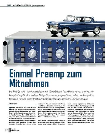 Professional Audio RME QuadMic II Professional Audio RME QuadMic II