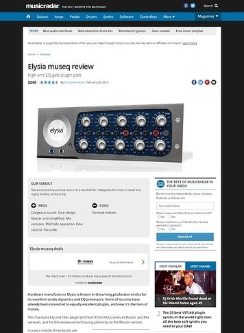 MusicRadar.com Elysia museq MusicRadar.com Elysia museq