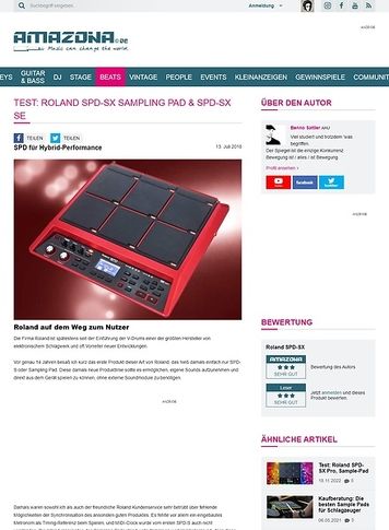 Amazona.de Roland SPD-SX Sampling Pad & SPD-SX SE Amazona.de Roland SPD-SX Sampling Pad & SPD-SX SE