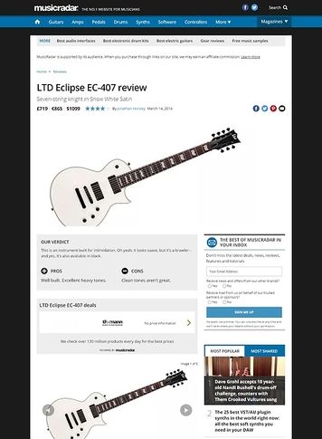 MusicRadar.com LTD Eclipse EC-407 MusicRadar.com LTD Eclipse EC-407