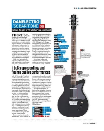 Total Guitar Danelectro '56 Baritone Total Guitar Danelectro '56 Baritone