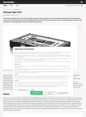 Bonedo.de Reloop Tape Bonedo.de Reloop Tape