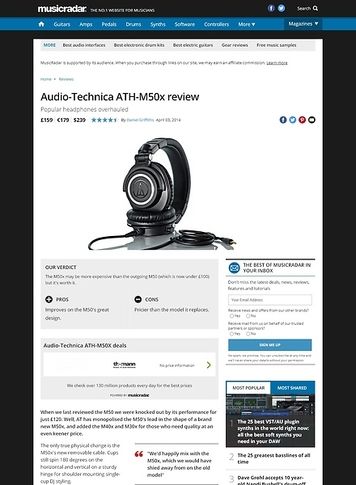 thomann audio technica ath m50x