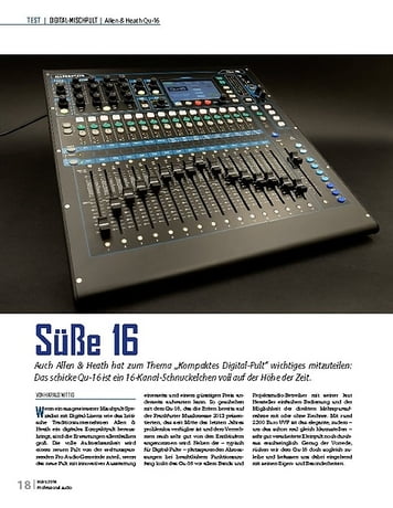 Professional Audio Süße 16 Professional Audio Süße 16