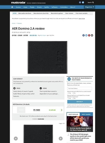 MusicRadar.com AER Domino 2.A MusicRadar.com AER Domino 2.A
