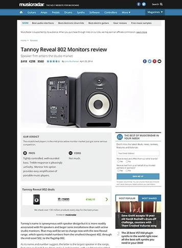 tannoy reveal 802 review