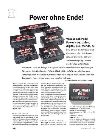 Gitarre & Bass Voodoo Lab Pedal Power Netzteile im Vergleich Gitarre & Bass Voodoo Lab Pedal Power Netzteile im Vergleich