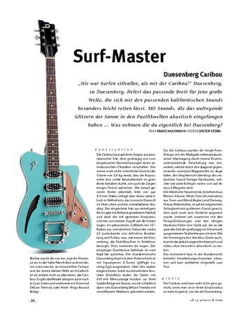 Gitarre & Bass Duesenberg Caribou, E-Gitarre Gitarre & Bass Duesenberg Caribou, E-Gitarre
