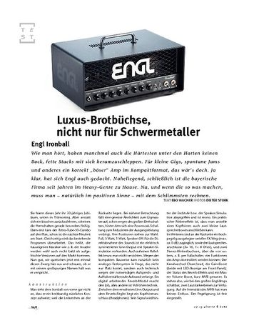 Gitarre & Bass Engl Ironball, Röhren-Topteil Gitarre & Bass Engl Ironball, Röhren-Topteil