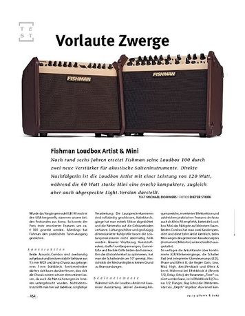 Gitarre & Bass Fishman Loudbox Artist + Mini, Acoustic-Amps Gitarre & Bass Fishman Loudbox Artist + Mini, Acoustic-Amps