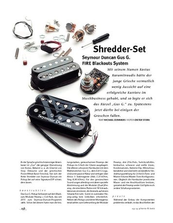 Gitarre & Bass Seymour Duncan Gus G, Pickups Gitarre & Bass Seymour Duncan Gus G, Pickups