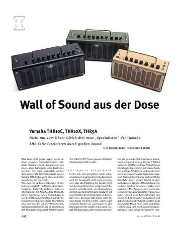 Gitarre & Bass Yamaha THR10C, THR10X, THR5A, Kompakt-Multifunktions-Amp Gitarre & Bass Yamaha THR10C, THR10X, THR5A, Kompakt-Multifunktions-Amp