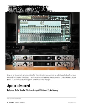 Sound & Recording Universal Audio Apollo - Windows-Kompatibilität und Kaskadierung Sound & Recording Universal Audio Apollo - Windows-Kompatibilität und Kaskadierung