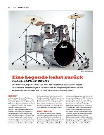 Sticks Pearl Export Drums Sticks Pearl Export Drums