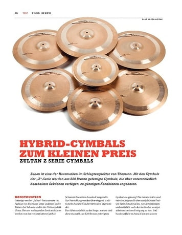 Sticks Zultan Z Cymbals Sticks Zultan Z Cymbals