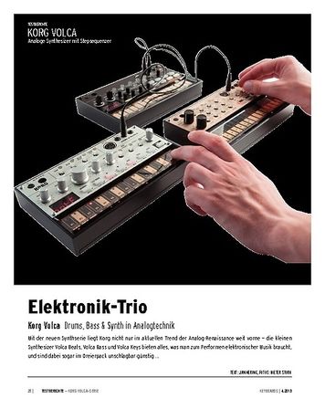 Keyboards Korg Volca-Serie - Drumcomputer, Bass- und Loop-Synthesizer Keyboards Korg Volca-Serie - Drumcomputer, Bass- und Loop-Synthesizer