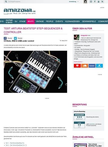 Amazona.de Test: Arturia Beatstep Step-Sequencer & Controller Amazona.de Test: Arturia Beatstep Step-Sequencer & Controller