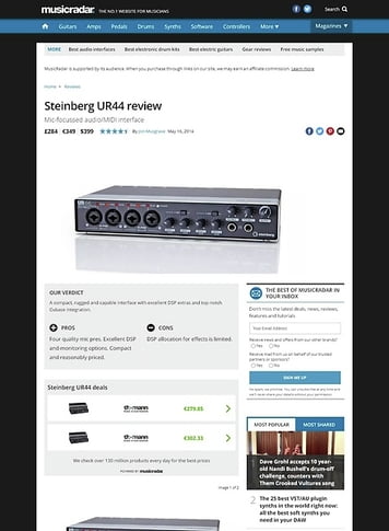 MusicRadar.com Steinberg UR44 MusicRadar.com Steinberg UR44