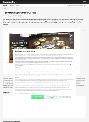 Bonedo.de Toontrack EZdrummer 2 Bonedo.de Toontrack EZdrummer 2