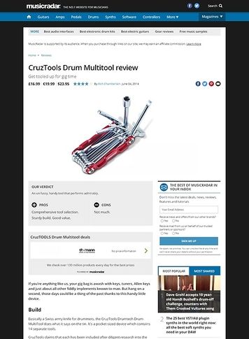 MusicRadar.com CruzTools Drum Multitool MusicRadar.com CruzTools Drum Multitool