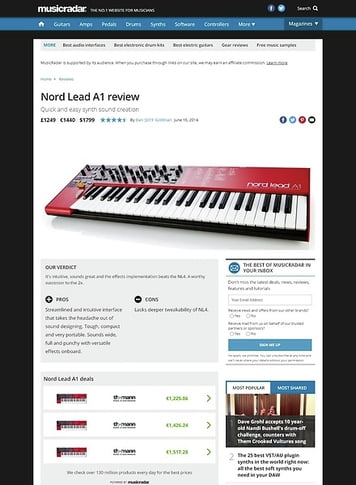 MusicRadar.com Nord Lead A1 MusicRadar.com Nord Lead A1