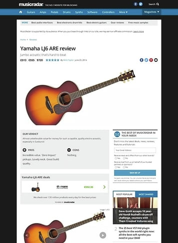 MusicRadar.com Yamaha LJ6 ARE MusicRadar.com Yamaha LJ6 ARE