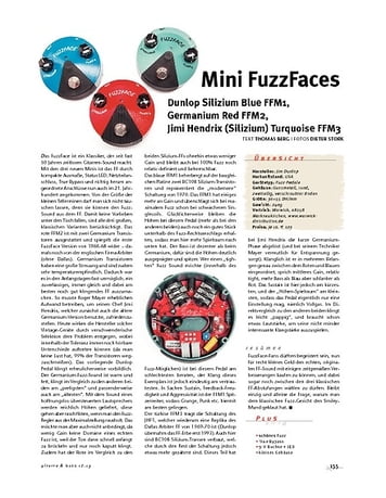 Gitarre & Bass Dunlop FFM 1, 2 & 3, Mini FuzzFaces Gitarre & Bass Dunlop FFM 1, 2 & 3, Mini FuzzFaces