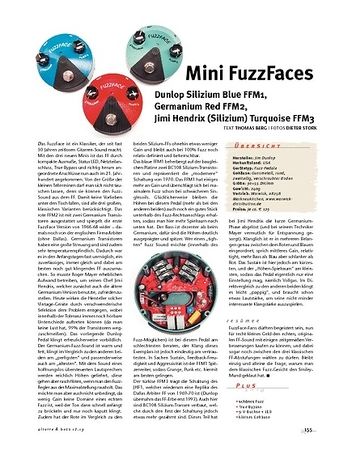 Gitarre & Bass Dunlop FFM 1, 2 & 3, Mini FuzzFaces Gitarre & Bass Dunlop FFM 1, 2 & 3, Mini FuzzFaces