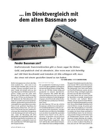 Gitarre & Bass Fender Bassman 100T, Bass-Top Gitarre & Bass Fender Bassman 100T, Bass-Top
