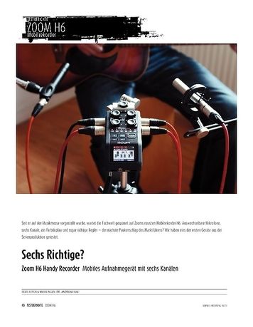 Sound & Recording Zoom H6 Handy Recorder - Mobiles Aufnahmegerät mit sechs Kanälen Sound & Recording Zoom H6 Handy Recorder - Mobiles Aufnahmegerät mit sechs Kanälen