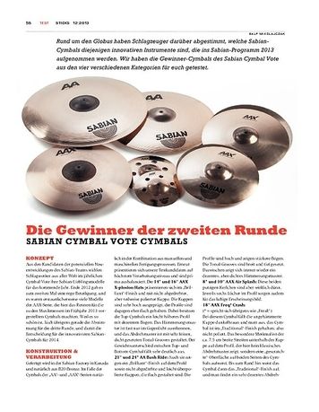 Sticks Sabian Cymbal Vote Cymbals Sticks Sabian Cymbal Vote Cymbals