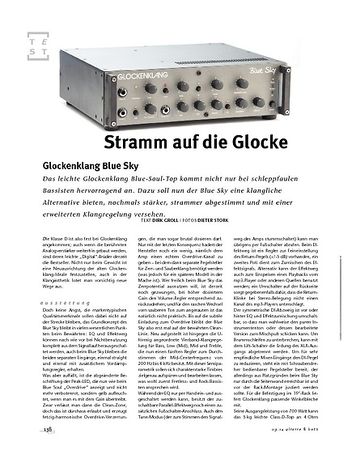 Gitarre & Bass Glockenklang Blue Sky Basstop Gitarre & Bass Glockenklang Blue Sky Basstop