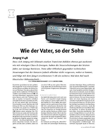 Gitarre & Bass Ampeg V-4B, Bass-Verstärker Gitarre & Bass Ampeg V-4B, Bass-Verstärker