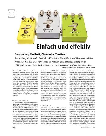 Gitarre & Bass Duesenberg Treble B, Channel 2, The Rev, Effekt-Pedale Gitarre & Bass Duesenberg Treble B, Channel 2, The Rev, Effekt-Pedale