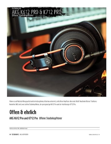 Sound & Recording AKG K612 Pro und K712 Pro - Offene Studiokopfhörer Sound & Recording AKG K612 Pro und K712 Pro - Offene Studiokopfhörer