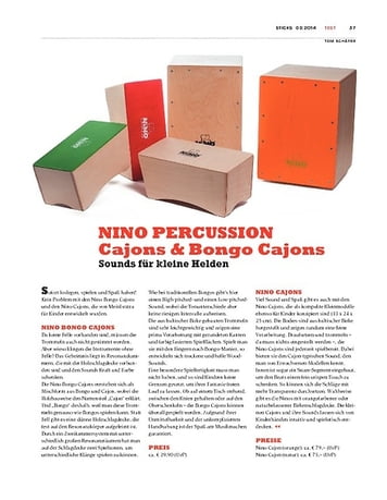 Sticks NINO PERCUSSION Cajons & Bongo Cajons Sticks NINO PERCUSSION Cajons & Bongo Cajons