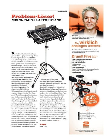 Sticks Meinl TMLTS Laptop Stand - Stabile Basis für den Rechner Sticks Meinl TMLTS Laptop Stand - Stabile Basis für den Rechner